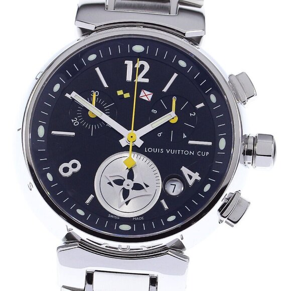 LOUIS VUITTON Tambour Lovely Cup MM Q132G Chronograph Quartz Ladies Watch - Picture 12 of 12